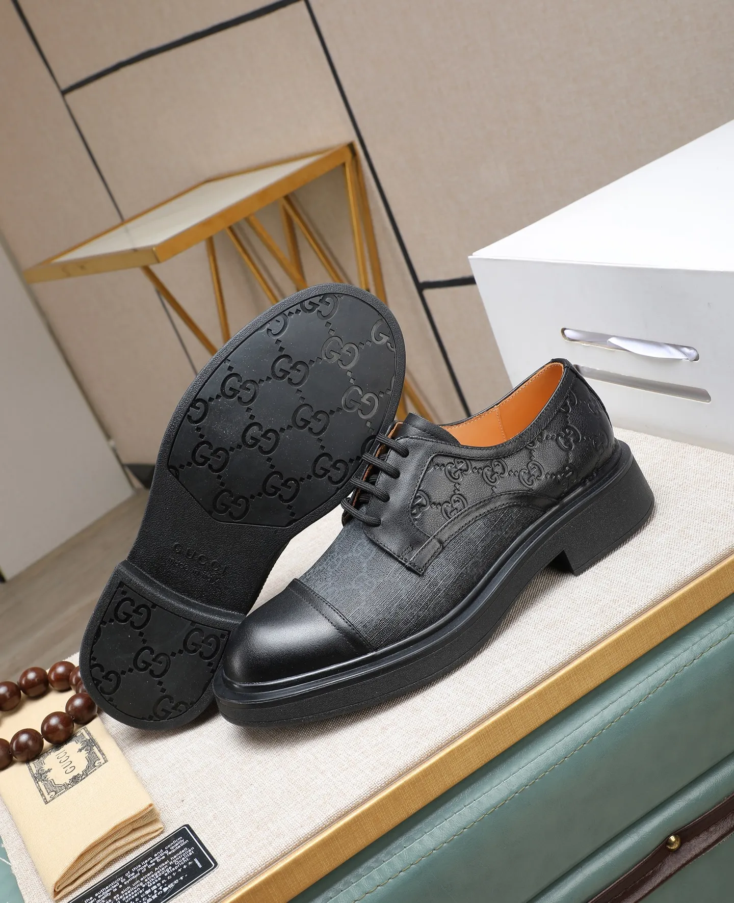 Men's shoes 💰520 📛📛Original (water-dyed cow lining) GUCCI official website formal shoes🌀 Italian 🇮🇹Imported cowhide➕Top imported water-dyed cowhide lining💋Finely handmade Original bottom, the real thing looks better when photographed in person Standard size 38-44
